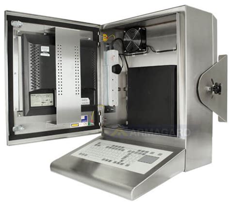 stainless steel computer enclosure|NEMA 4X/IP65 Waterproof PC Enclosures .